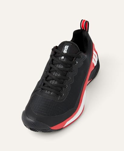 Wilson Rush Pro 4.5 Clay, Zapatillas de Tenis Hombre, Black/Infrared/White, 45 1/3 EU