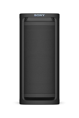 Sony ULT Tower 9, Ultimate Bluetooth Party Speaker, 25 H de batería y alimentación de Red, 2 Modos ULT Power Sound, X-Balanced Speaker, 360 Luces y Sonido, entradas de Karaoke, Negro