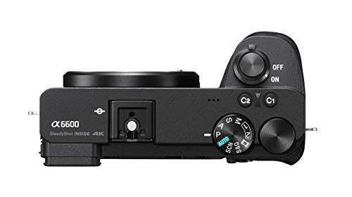 Sony Cámara sin espejo Sony Alpha 6600 | APS-C (enfoque automático rápido de 0,02 s, estabilización óptica de imagen de 5 ejes en la carcasa)