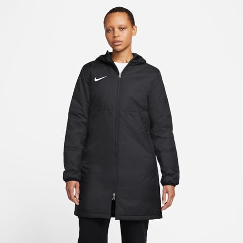 Nike Womens Jacket W Nk Syn Fl Rpl Park20 Sdf Jkt, Black/White, DC8036-010, M
