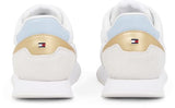 Tommy Hilfiger Runner Sneaker Mujer Essential Calzado Deportivo, Multicolor (White/Breezy Blue), 37