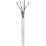Wentronic Goobay 95709 Cables Cat6 S/FTP/Cable de Red ethernet/Bobina Cable de Red cat6 / Low Smoke Zero Halogen (LSZH) / Gris / 305m