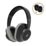 DeeBee dB-Pulse - Auriculares Over-Ear, cancelación Activa del Ruido -35 dB, Bluetooth 5.2, 40 Horas de autonomía, Negro, con Almohadilla Intercambiable