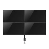 ACT Brazo de monitor 4 monitores para 32 pulgadas, VESA 75/100 mm, soporte de monitor cuádruple ajustable en altura para escritorio, inclinación de 180°, giro de 360°, rotación de 360°, peso máx. 8 kg