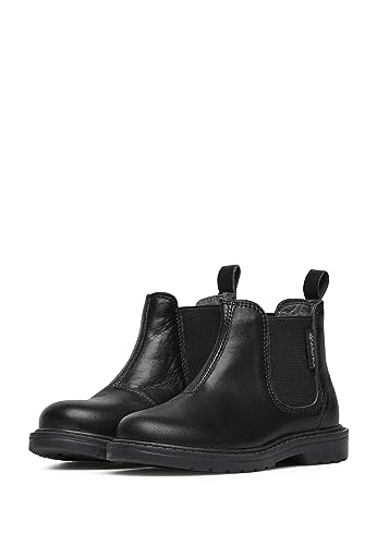 Naturino Botines chelsea de piel de becerro, Negro 32