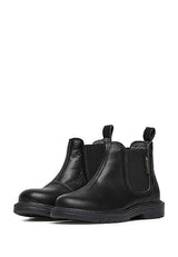 Naturino Botines chelsea de piel de becerro, Negro 32