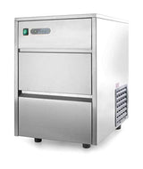 LACOR 69320-Máquina de Hacer Hielo Pro, 4 kg, Acero Inoxidable, Plateado