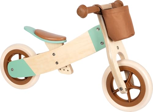 small foot Bicicleta de Aprendizaje y Triciclo marrón Caramelo Maxi, Rueda de Madera, a Partir de 12 Meses, 12498, Color