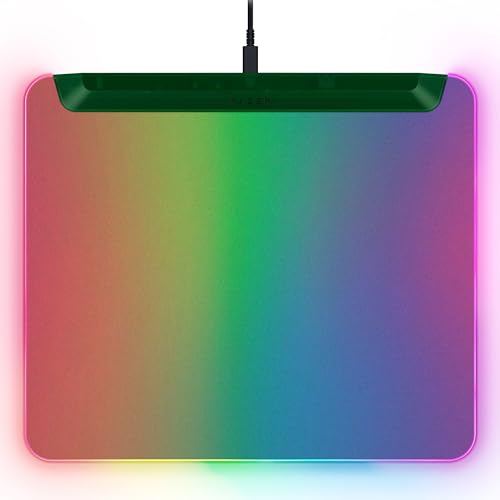Razer Firefly V2 Pro Phantom Green Edition - Alfombrilla de ratón para Juegos Totalmente iluminada con Chroma RGB (Puerto USB, Superficie microtexturada, Base Antideslizante) Phantom Green