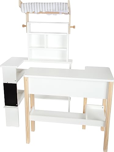 small foot Tienda Fresh Madera, Juego de rol para niños, Tienda Modular a Partir de 3 años, 12328