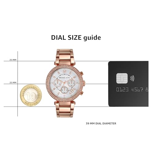 Michael Kors Parker MK5491 Cronógrafo para Mujeres con Zircones