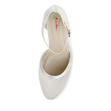 Rainbow Club Zapatos de Novia Anika - Dos Piezas, Corte salón, Mujer, satén Ivory Crema, Mujer, número 40 UE (7 Reino Unido)