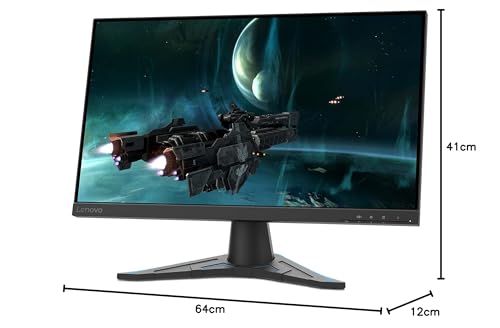 Lenovo G24e-20 - Monitor Gaming 23.8" FullHD (VA, 120Hz, 1ms, HDMI + DP, Cable HDMI, FreeSync Premium, Base Metálica) Ajuste de inclinación - Negro