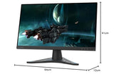 Lenovo G24e-20 - Monitor Gaming 23.8" FullHD (VA, 120Hz, 1ms, HDMI + DP, Cable HDMI, FreeSync Premium, Base Metálica) Ajuste de inclinación - Negro
