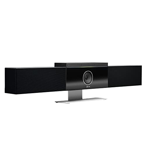 Poly Studio R30 - Sistema de videoconferencia 4K (Plantronics) - Cámara, micrófono y barra de altavoces para salas pequeñas - Seguimiento del presentador, NoiseBlockAI y encuadre del participante