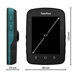 TwoNav Terra + Mapa de Francia IGN Topo Completo, GPS de Deportes con Pantalla Ancha de 3,7 Pulgadas para montaña, Senderismo, Bicicleta con Tarjetas Incluidas. Color Turquesa