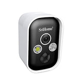 Sricam Italia SH033 Kit WiFi inalámbrico Recargable 3 megapíxeles Sensor PIR Exterior/Interior soporta Tarjeta MicroSD Audio bidireccional
