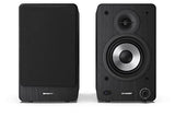 Sharp CP-SS30(BK) Pareja Altavoces estantería Activos 2vías, 60W RMS (2x30W) Carcasa Madera, Bluetooth v5.0, USB, óptica, Auxiliar, RCA, Ajuste Graves y Agudos, Rejilla extraíble, Mando a Distancia.