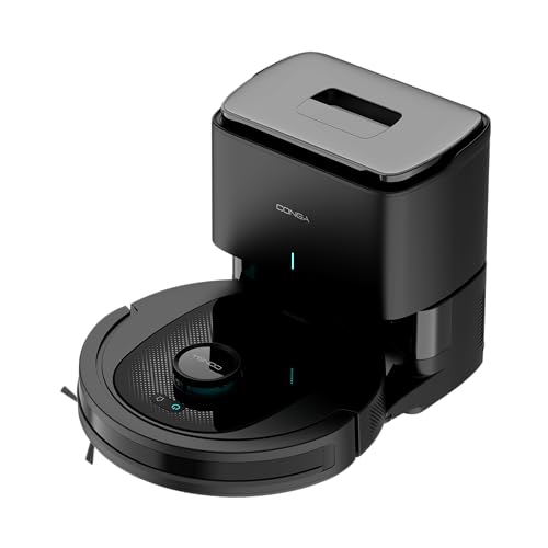 Cecotec Robot Aspirador Conga 7490 Ultimate Home X-Treme, 2600 Pa, 120 min autonomía, navegación láser y Base de autovaciado, Limpieza 4 en 1, Cepillo Central multifunción, App