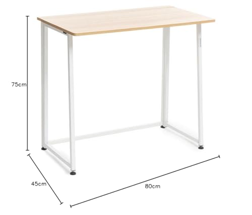 InnovaGoods® Escritorio Plegable Portátil, Mesa Escritorio Plegable se Adapta fácilmente a Diversos Espacios, Mesa Plegable Escritorio Ideal para teletrabajo, no Requiere Montaje. 80 x 75 x 45 cm