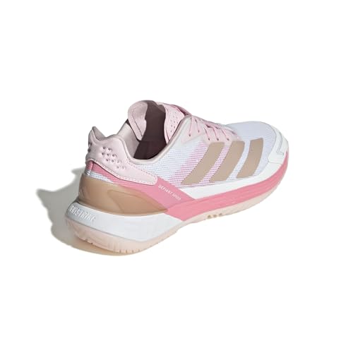 adidas Defiant Speed 2 Tennis Shoes, Zapatillas de Tenis Mujer, FTWR White/Ash Pearl/Bliss Pink, 39 1/3 EU