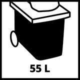 Einhell Trituradora eléctrica de cuchillas GC-KS 2540 CB (2 cuchilla reversibles acero especial, gran boca de tolva, interruptor protección motor, recogedor de 55l, asa de transporte incl. prensador)