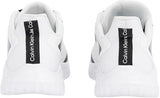 Calvin Klein Runner Sneaker para Hombre Zapatillas de Deporte, Blanco (Bright White/Black), 46