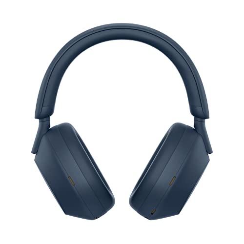 Sony WH-1000XM5 Auriculares de Diadema inalámbricos Premium con Noise Cancelling, Bluetooth, Llamadas, Hi-Res, 30 h de batería, Incluye Estuche rígido, iOS, Android - Azul Medianoche