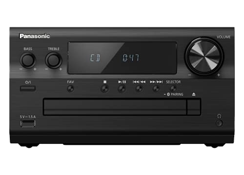 Panasonic SC-PM702EB-K Premium - Microestéreo (Bluetooth, Airplay, Dab+, CD, FM, Plateado)