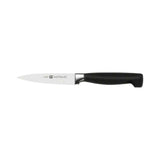 ZWILLING Bloque de cuchillos de 8 piezas, Bloque de madera, Cuchillos y tijeras de acero inoxidable especial/Mango de plástico, Four Star