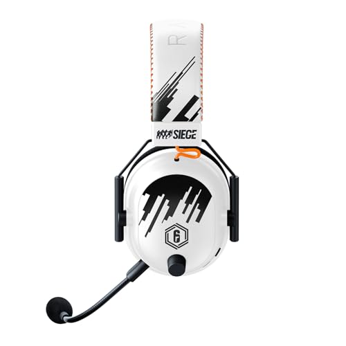 Razer BlackShark V2 Pro - Auriculares Inalámbricos para Esports (Diafragmas de Titanio de 50 mm TriForce, Micrófono Supercardioide HyperClear, Cancelación Pasiva de Ruido Avanzada) Rainbow Six Siege