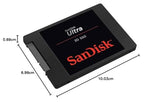 SanDisk Ultra 3D SSD, 2 TB, con hasta 560 MB/s de Velocidad de Lectura/hasta 530 MB/s de Velocidad de Escritura