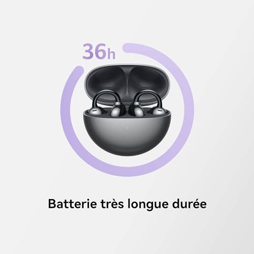HUAWEI FreeClip,Auriculares Inalámbricos Bluetooth,Clip Innovador,Open-Ear,Gran Duración de Batería,Cancelación de Ruido en Llamadas por IA,Resistencia IP54 al Polvo y a Salpicaduras de Agua,Beige