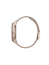 BOSS Reloj Analógico de Cuarzo Multifunción para Mujer Colección Symphony con Correa de Malla de Acero Inoxidable de Oro Rosa - 1502424