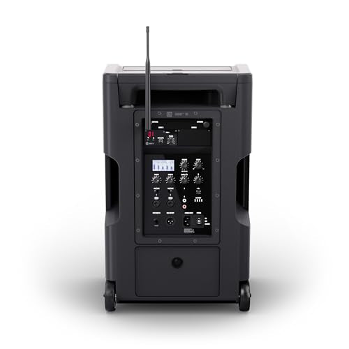 LD Systems ANNY 10 BPH B5 Altavoz móvil para megafonía Bluetooth de 10» con batería Recargable, Mezclador y 1 micrófono de Diadema (Incluye transmisor de transmisora)