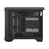 Fractal Design Torrent Nano RGB Black - Light Tint Tempered Glass Side Panels - Open Grille for Maximum Air Intake - 180mm RGB PWM Fan Included - Type C - mATX Airflow Mini Tower PC Gaming Case