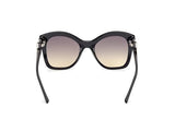 Guess Gu00197 Gafas, 05b Shiny Black, 55/20/140 para Mujer