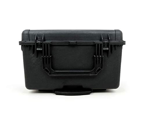 PELI 1690 Maleta de Transporte Robusta y estanca para Equipos electrónicos y ópticos, IP67 estanca e Impermeable al Polvo, 191L de Capacidad, Fabricada en EE.UU., sin Espuma, Color Negro