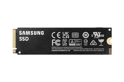 SAMSUNG Unidad de estado sólido 990 Pro M.2 1000 GB PCI Express 4.0 V-NAND MLC NVMe, negro, MZ-V9P1T0BW