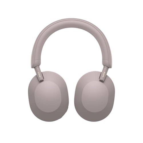 Sony WH-1000XM5 Auriculares de Diadema inalámbricos Premium con Noise Cancelling, Bluetooth, Llamadas, Hi-Res, 30 h de batería, Incluye Estuche rígido, iOS, Android - Rosa Palo