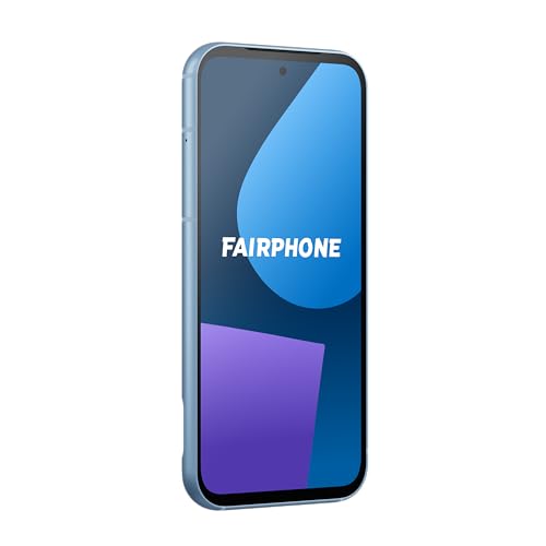 Fairphone 5 5G Smartphone sostenible (Pantalla de 6,46", cámara Dual de 50 MP, 8 GB/256 GB, 4200 mAh, Android 14) Incl. Destornillador iFixit, Azul Cielo