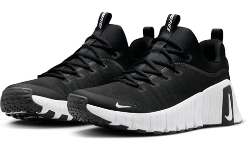 NIKE Free Metcon 6, Sneaker Hombre, Negro Blanco, 43 EU