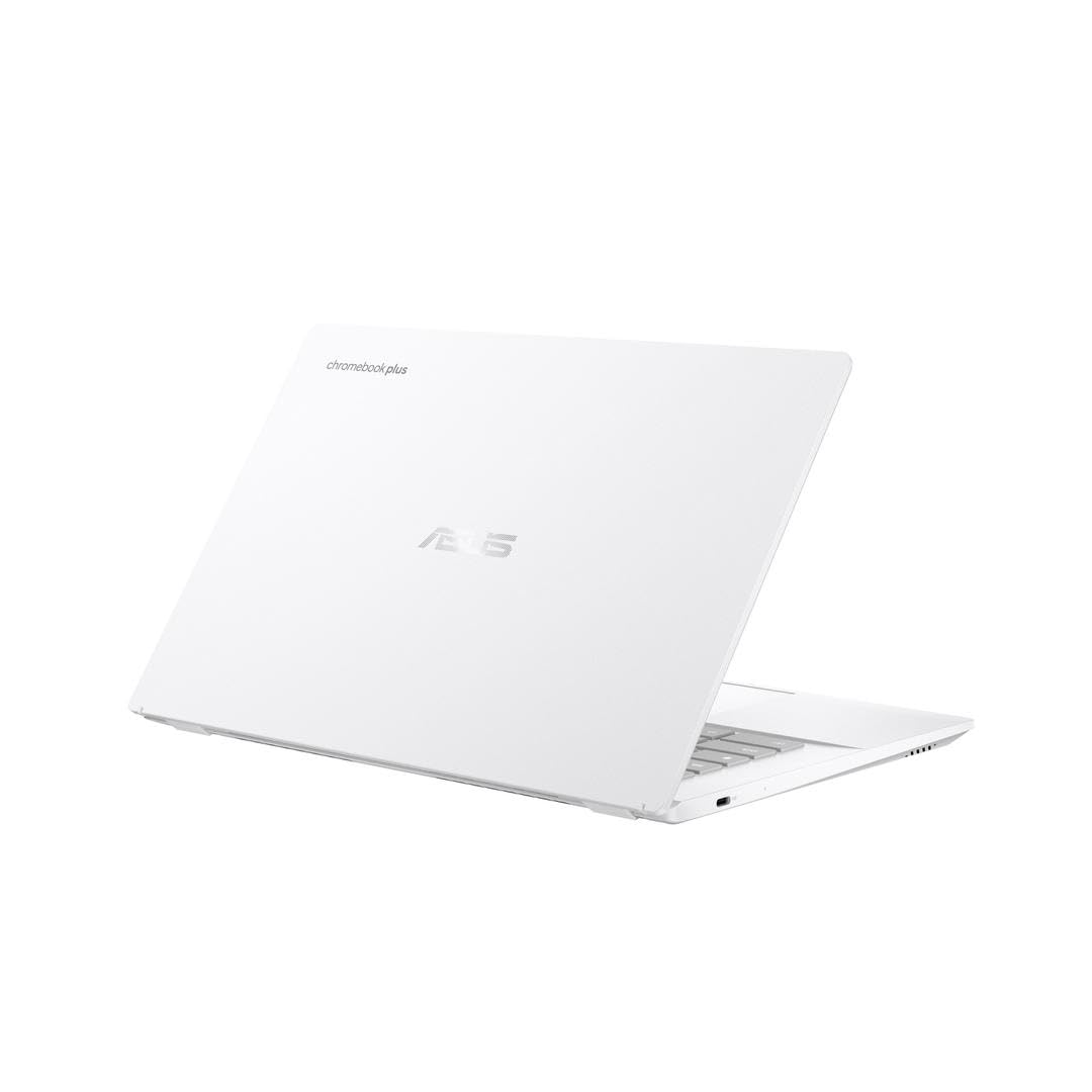 ASUS Chromebook Plus CX34 CX3402CBA-PQ0105 - Ordenador Portátil 14" Full HD (Intel Core i3-1215U, 8GB RAM, 128GB UFS, UHD Graphics, ChromeOS) Blanco Perla - Teclado QWERTY español