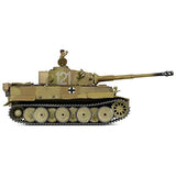 Forces of Valor Waltersons MP-912042D - Campaña Tiger I Tunisia a Escala 1:32 (Modelo de producción Inicial) Heavy King Tank de Metal Fundido a presión, Coleccionable Militar, Amarillo del Desierto