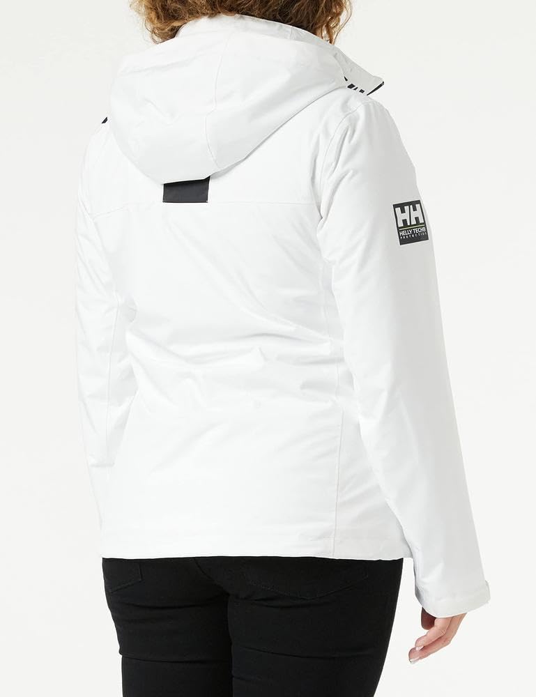 Helly Hansen W Crew Hooded Midlayer Jacket Chaqueta, Blanco, L Mujer