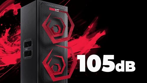 Sharp CP-LS100 Altavoz portatil de Alto Rendimiento, 120W RMS, 105dB, Carcasa de Madera, bateria Litio Intercambiable, 10 Horas (hasta), Bluetooth, Panel de 3 Canales TRS/XLR (x2), Aux/Bluetooth