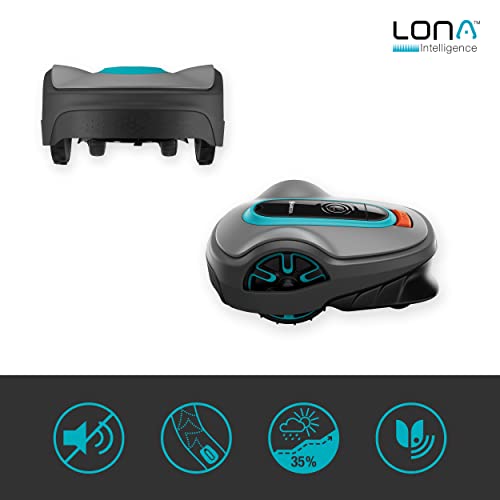 Gardena Robot cortacésped Smart SILENO Life 1500 m²: tecnología Lona AI, Control con aplicación, SensorControl, para Pendientes máx. 35 por ciento, Incl. Pasarela Inteligente, versión ES (19704-74)