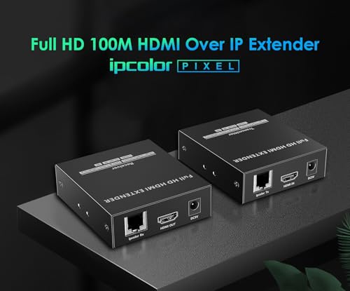 PremiumCord Extensor HDMI Sin Comprimir Para 150 m Sobre Lan, Sobre Ip, Full HD 1080p 60Hz, HDR10, HDCP 1.4, Transmisión Ir, Carcasa Metálica