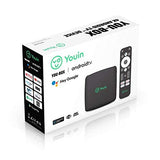 Engel Youin You-Box EN1040KX- TV Box Android TV 4K UHD - Asistente de Google y Chromecast Integrado - Producto Exclusivo, Negro