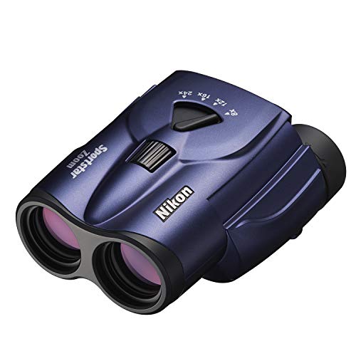 Nikon , Sportstar Zoom 8 24×25 Azul Oscuro Binoculares, Azul (Blue), S